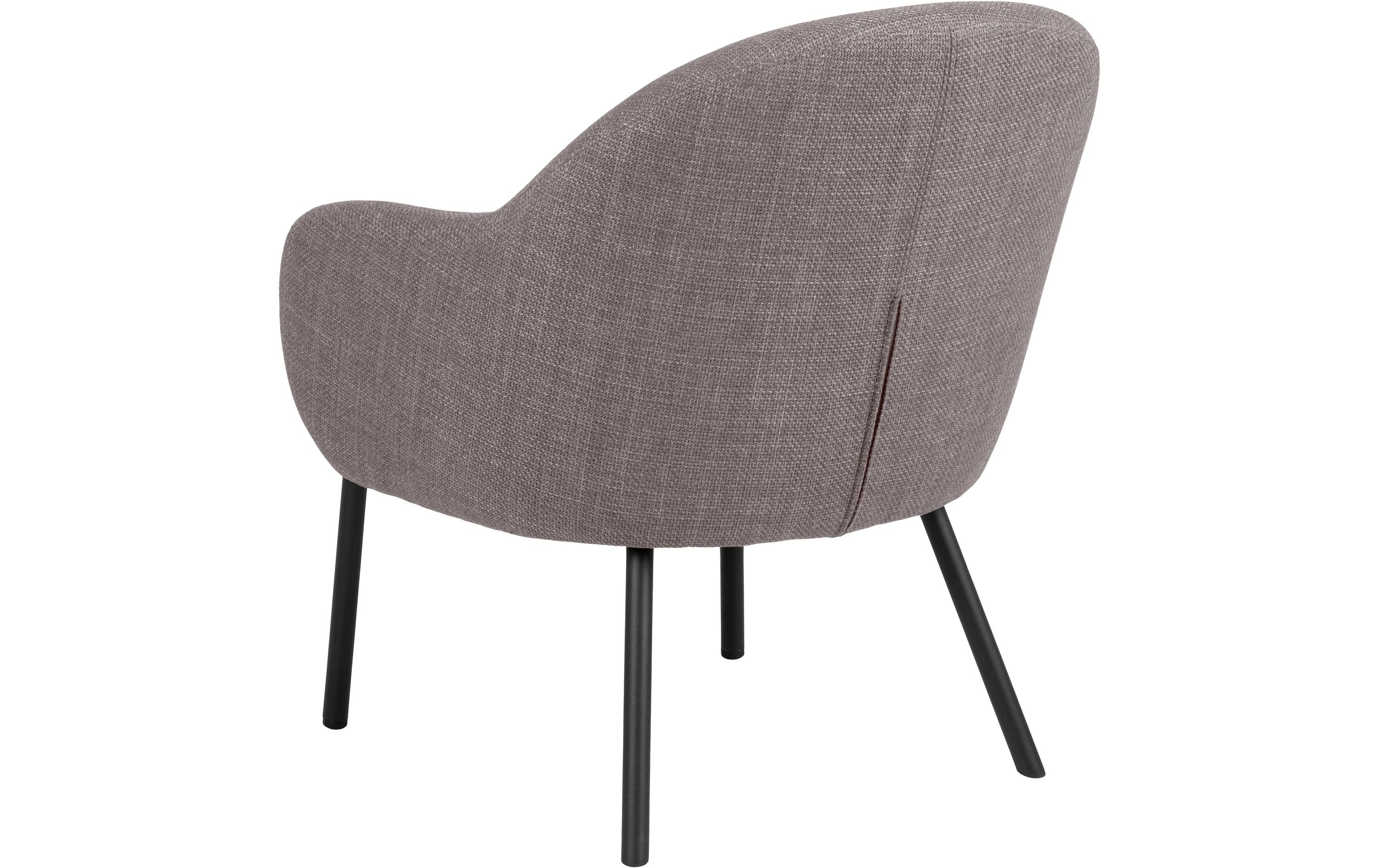 AC Design Sessel Spencer Polyurethan (PU)/Stahl, Hellgrau/Braun