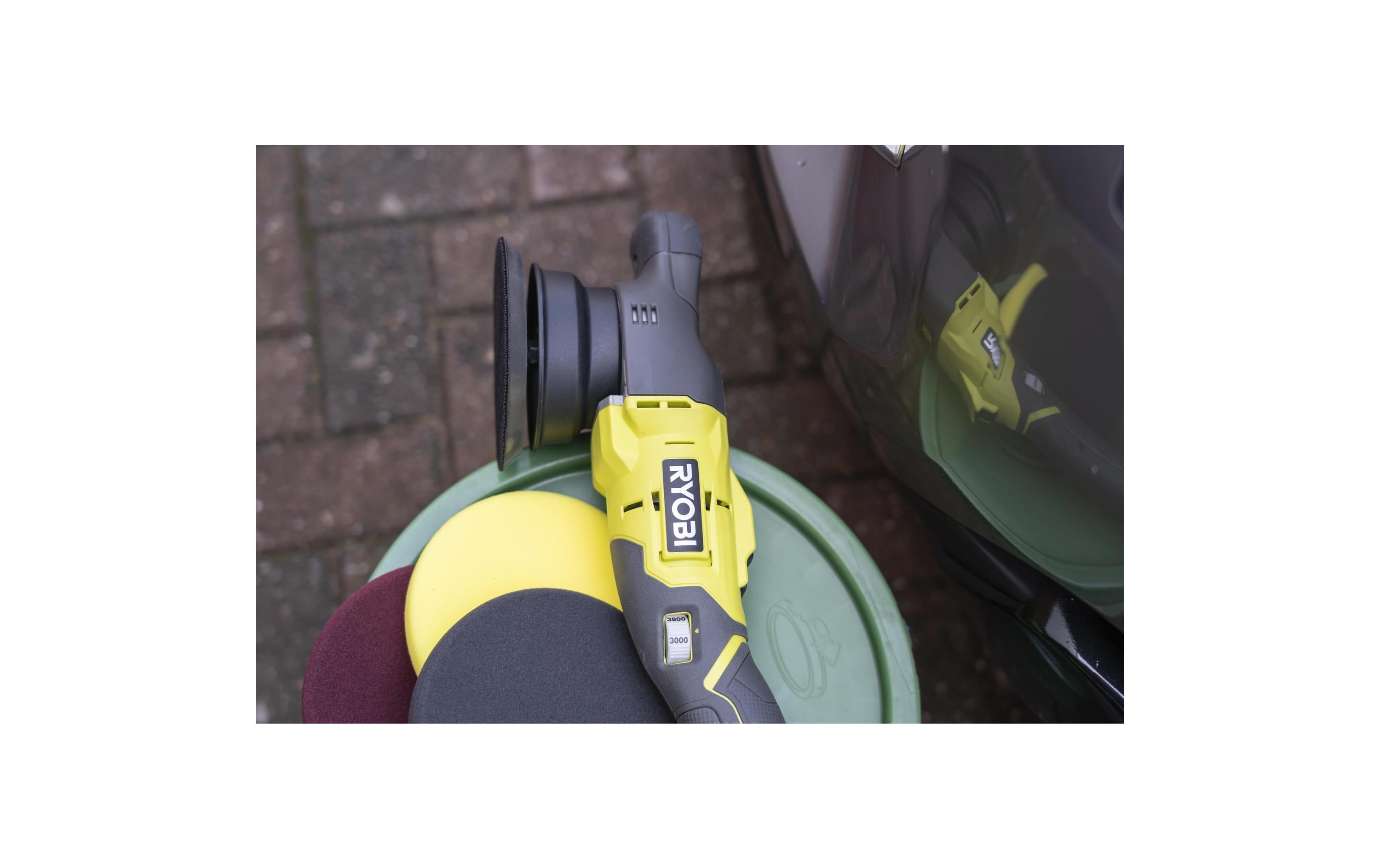 RYOBI Akku-Winkelpolierer R18P-0, 18 V, Solo