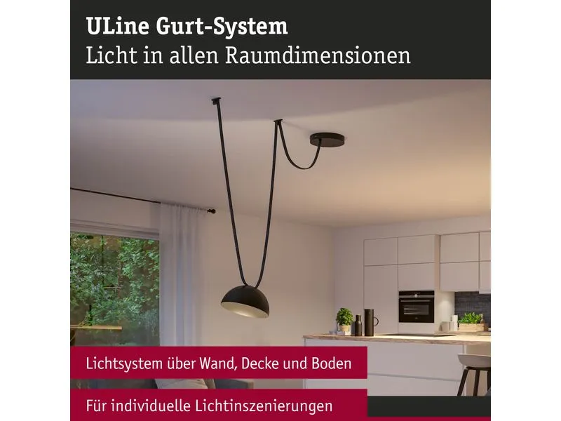 Paulmann ULine Pendel Bol 300 mm, 3000 K, 90 Ra, Aluminium, Schwarz Paulmann ULine Pendel Bol 300 mm, 3000 K, 90 Ra, Aluminium, Schwarz