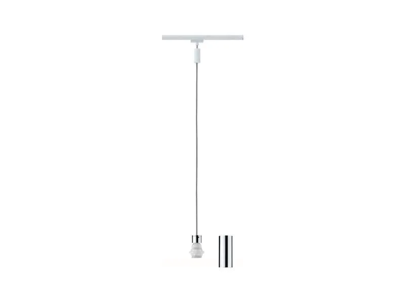Paulmann Pendelleuchte Urail 2Easy Basic, 1 x E27, 20 W, Weiss/ Chrom Paulmann Pendelleuchte Urail 2Easy Basic, 1 x E27, 20 W, Weiss/ Chrom