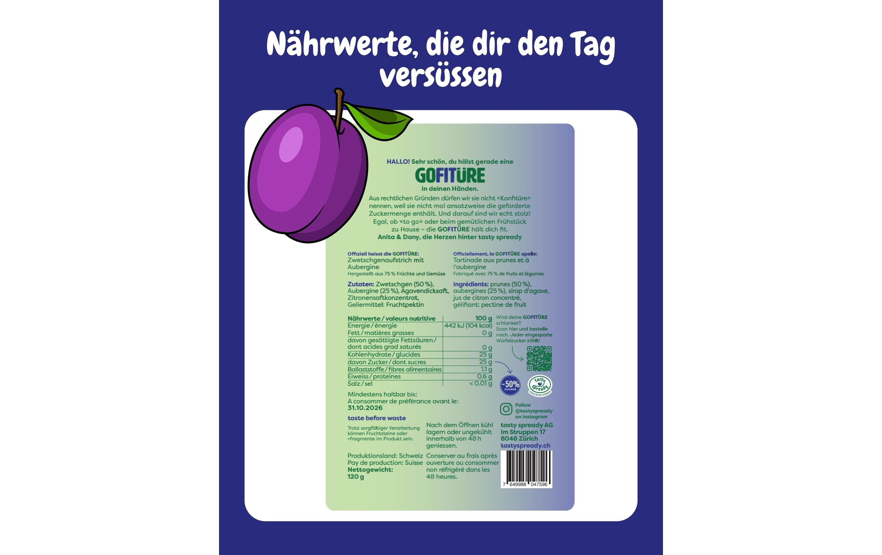 GOFITÜRE Zwetschgen 120 g