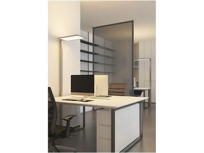 Contini Bürostehleuchte dimmbar 30W, 7500 lm, 6000K – Silber Contini Bürostehleuchte dimmbar 30W, 7500 lm, 6000K – Silber