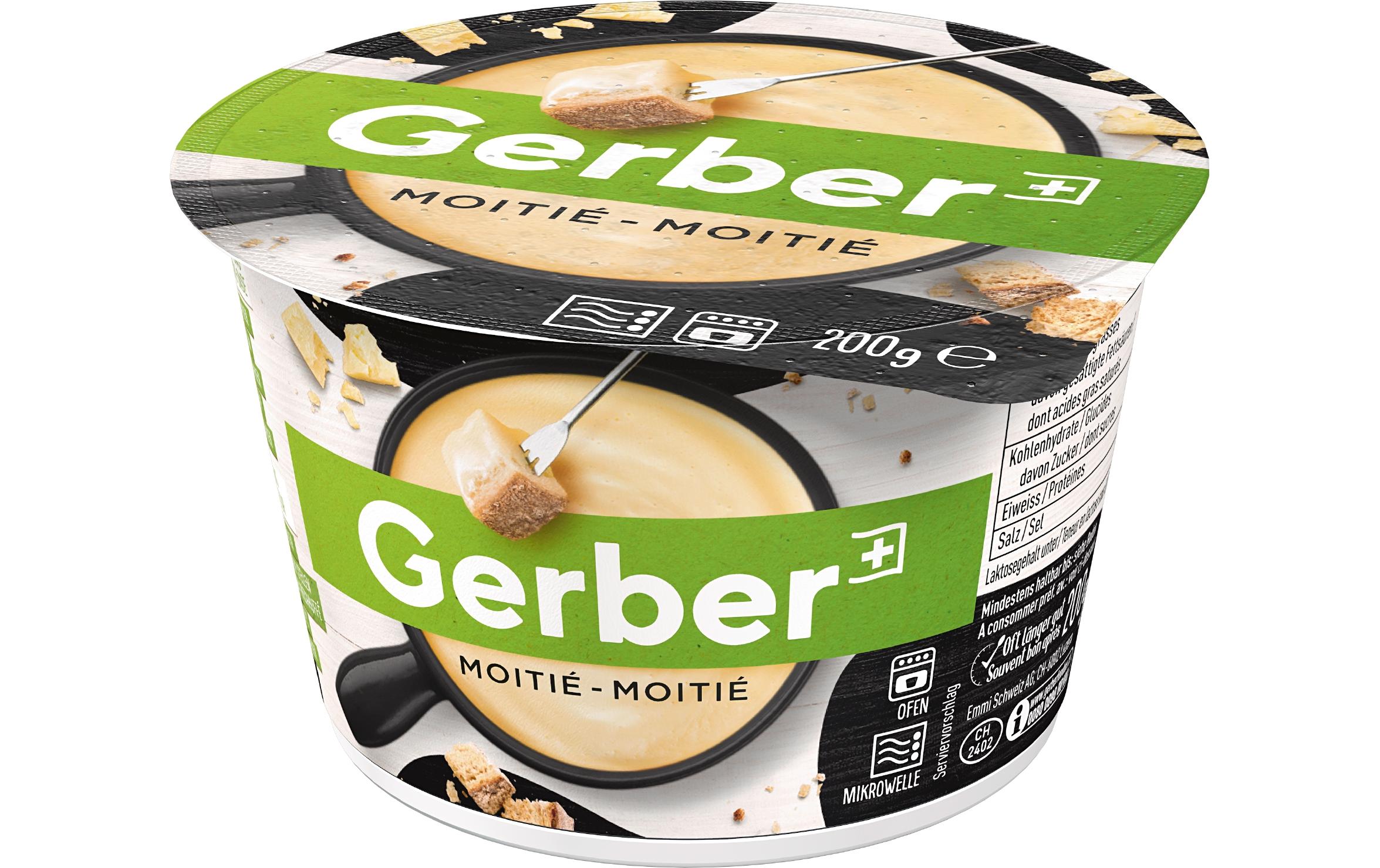 Gerber Fondue Fondue Moitié-moitié Mikro 200 g Gerber Fondue Fondue Moitié-moitié Mikro 200 g