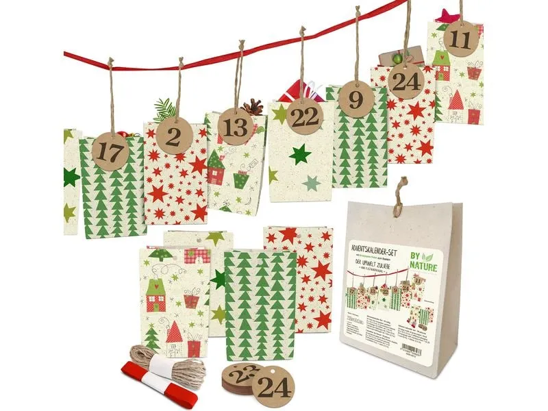 Braun + Company Adventskalender Set Nordic 24 Tüten, 9 x 14.5 x 6 cm Braun + Company Adventskalender Set Nordic 24 Tüten, 9 x 14.5 x 6 cm