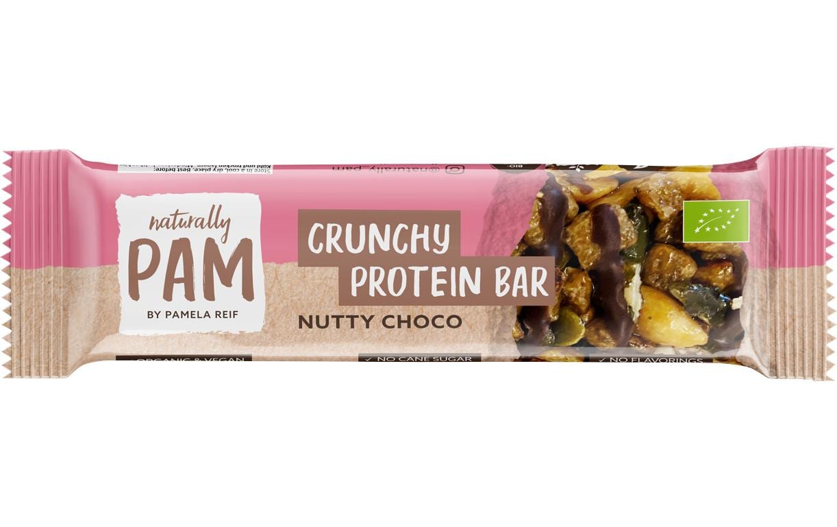 Naturally Pam Bio Crunchy Protein Riegel Nutty Choco 30 g