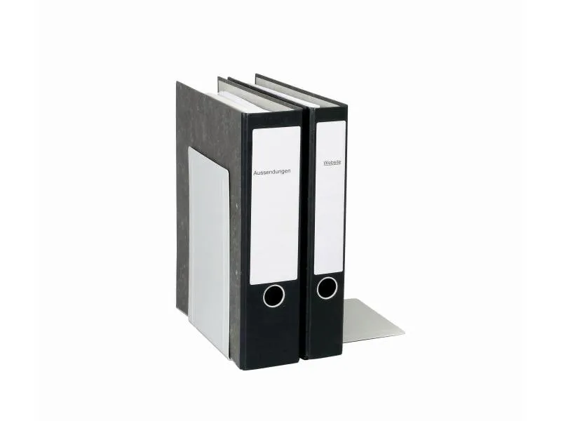 Maul Buchstützen-Set S Grau, Metall Maul Buchstützen-Set S Grau, Metall