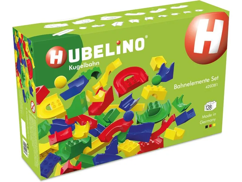 Hubelino Kugelbahn Bahnelemente Set 128 Teile Hubelino Kugelbahn Bahnelemente Set 128 Teile