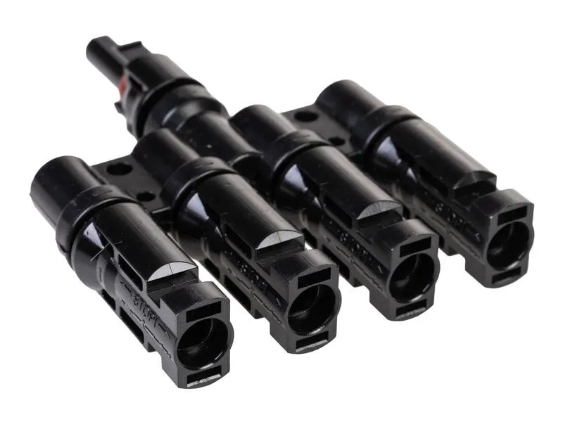 FURBER.power T-Verteiler MC4 kompatibel 1 auf 4, Set