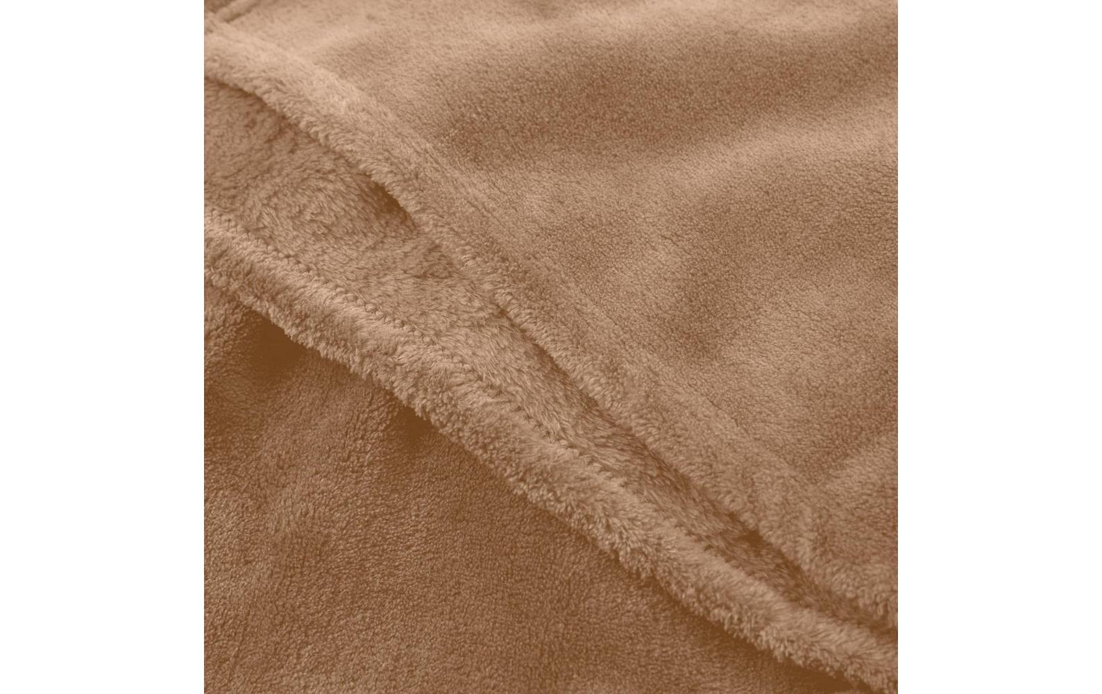 Lumaland Kuscheldecke Hellbraun 240 x 220 cm