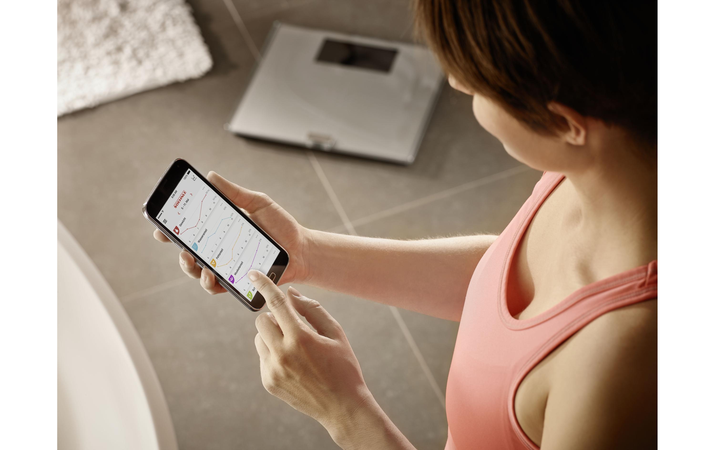 Soehnle Körperanalysewaage Shape Sense Connect 200 Grau Soehnle Körperanalysewaage Shape Sense Connect 200 Grau