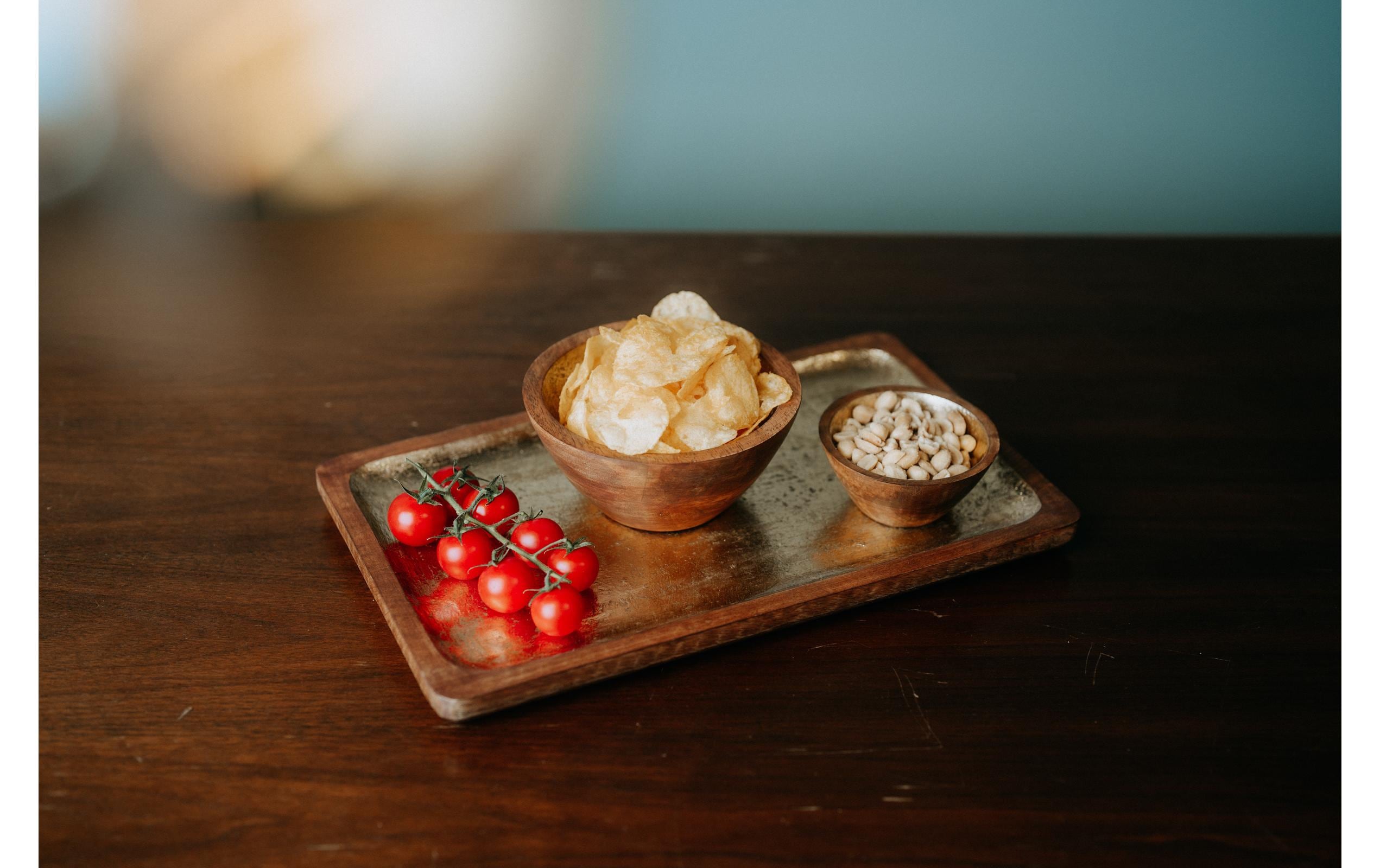 Kadastar Servierplatte Shine 38 x 23 cm, Braun/Gold