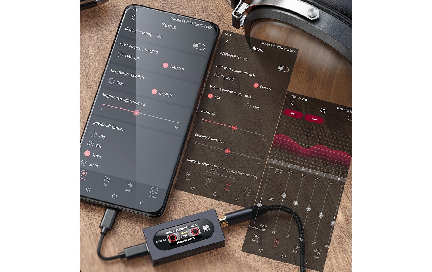 FiiO Kopfhörerverstärker & USB-DAC KA15 Schwarz