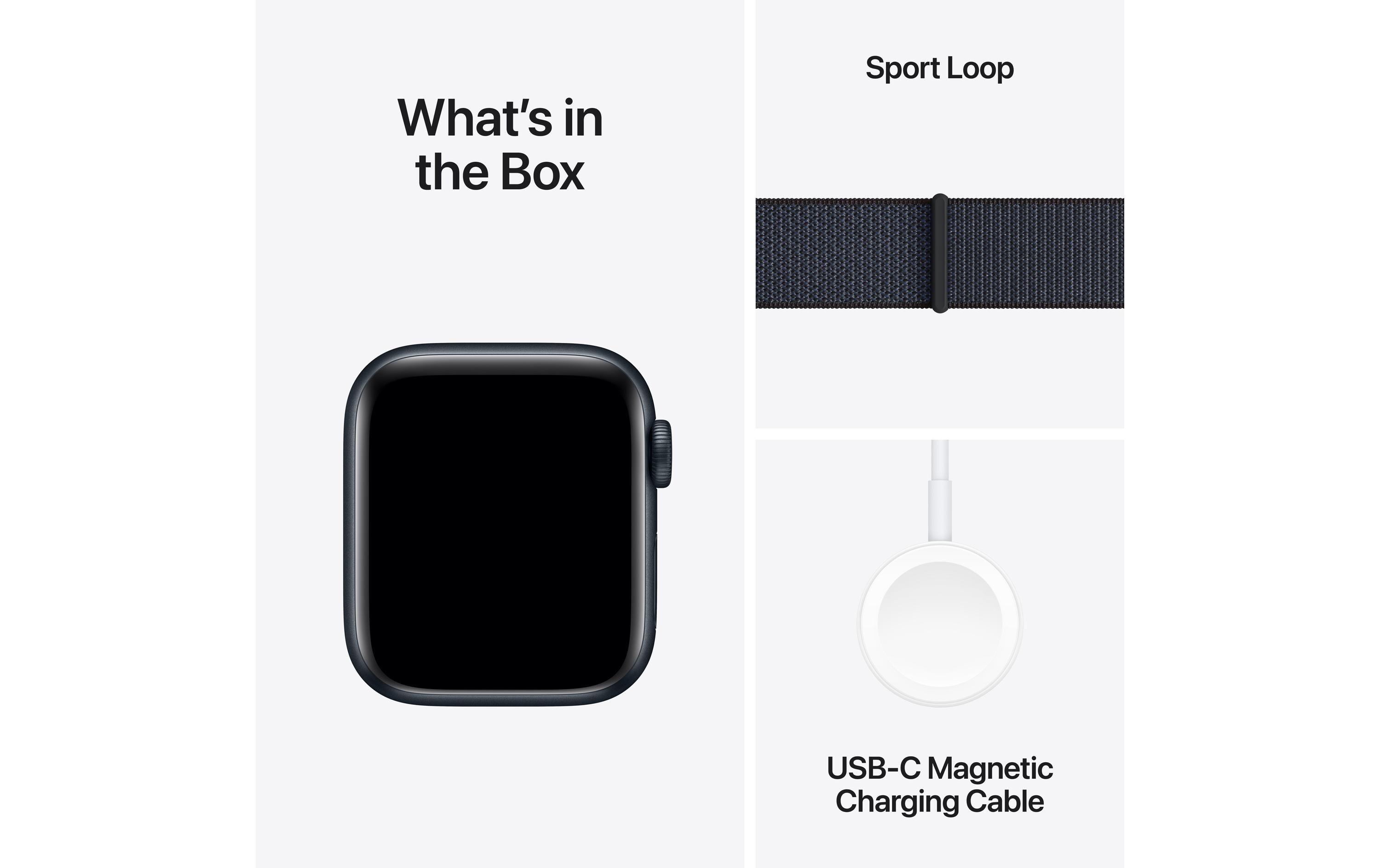 Apple Watch SE 2024 40 mm LTE Alu Sport Loop Mitternacht