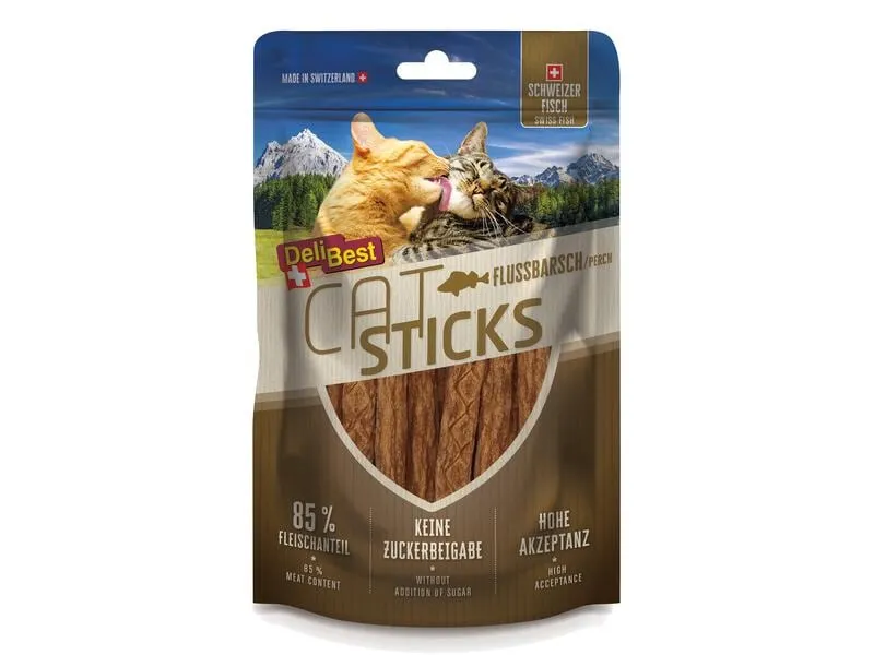 DeliBest Cat Sticks Flussbarsch, 50 g