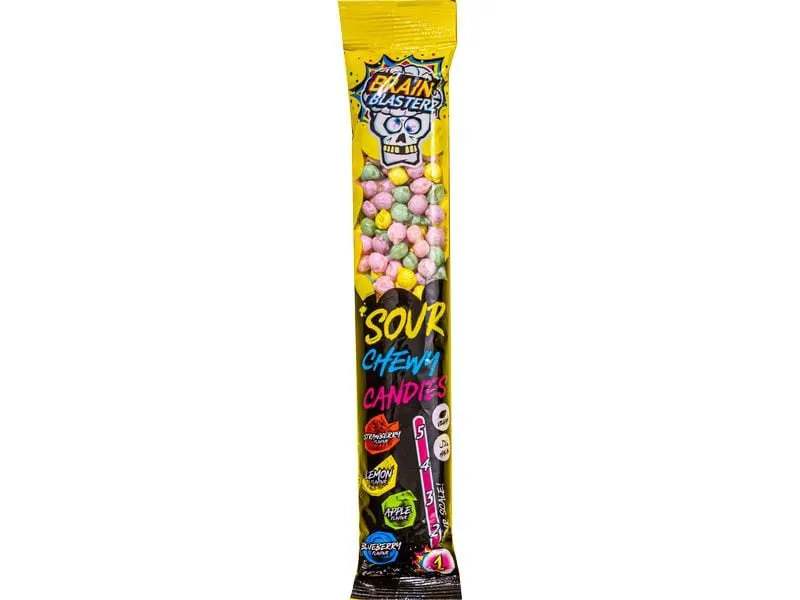 Brain Blasterz Sour Chewy Candies 60 g Brain Blasterz Sour Chewy Candies 60 g