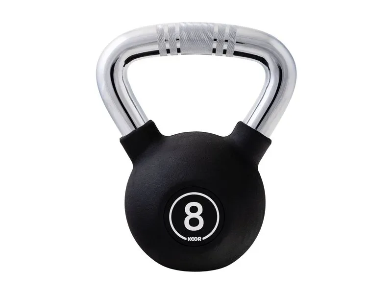KOOR Kettlebell 8 kg, Schwarz