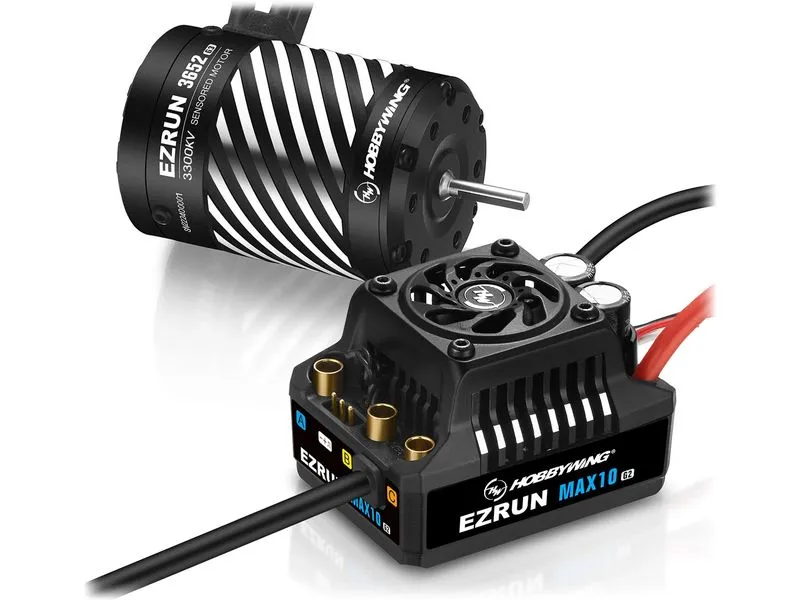 Hobbywing Brushless-Antriebsset Ezrun MAX10 G2 80A Combo 3300 kV