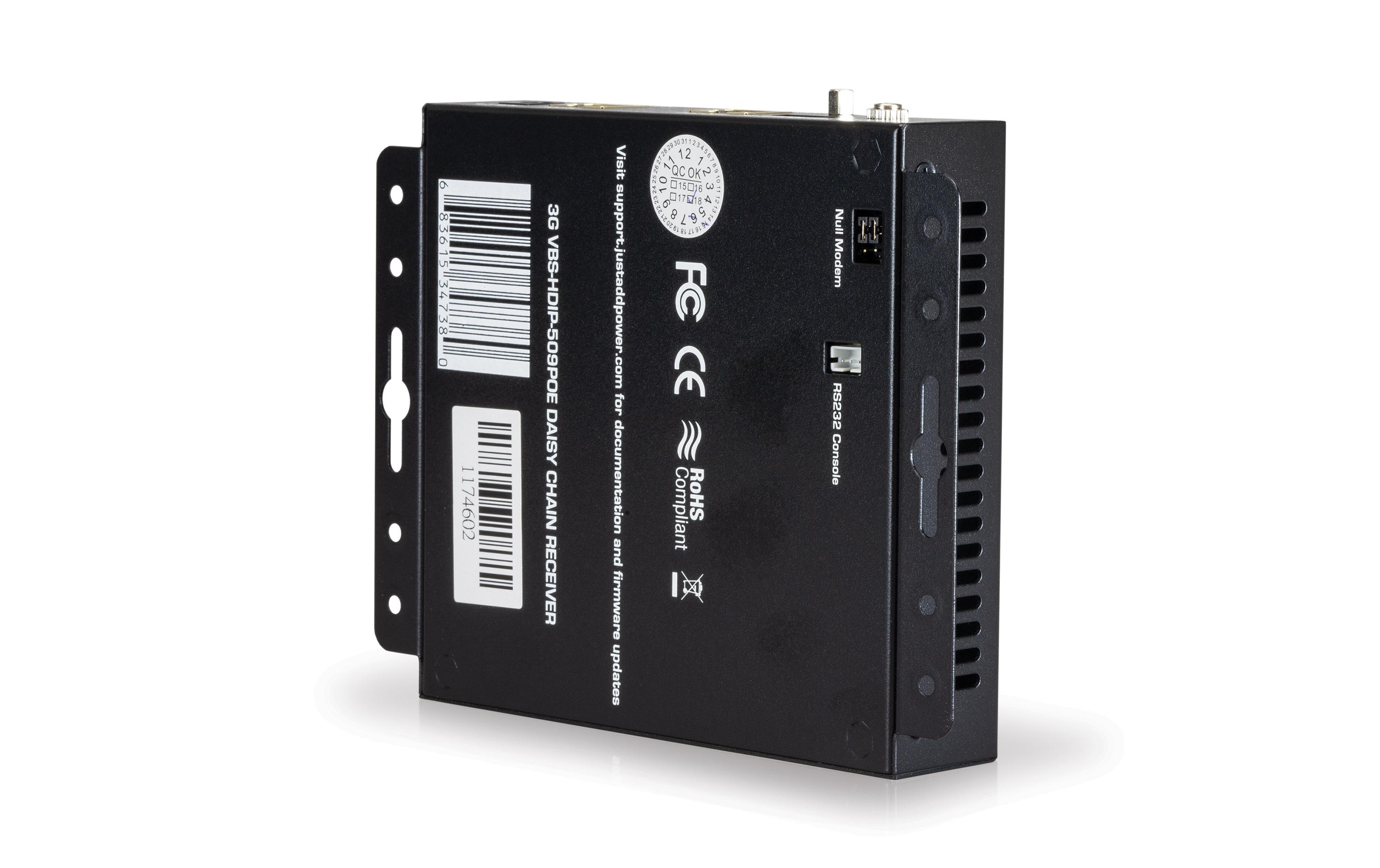 JUSTADDPOWER IP Receiver VBS-HDIP-509POE HDMI, PoE, Daisy-Chain, 4K