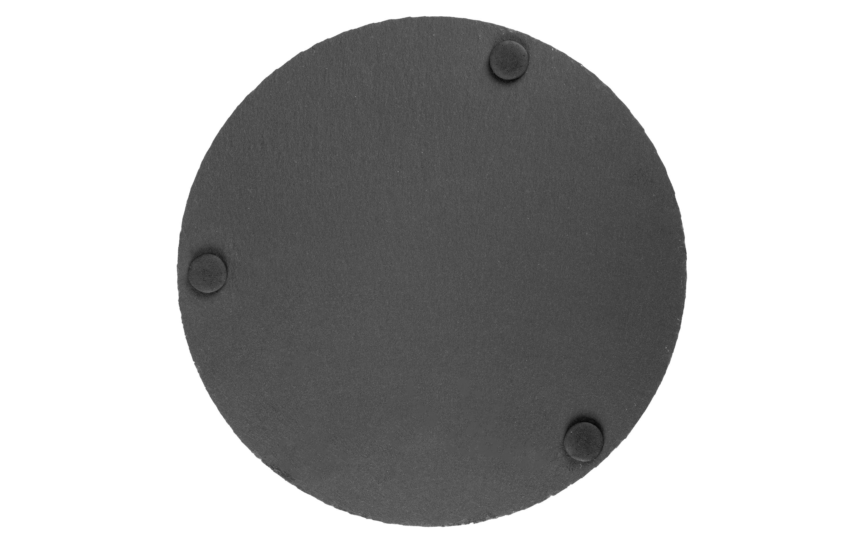 COCON Kerzenuntersetzer Ø 20 cm, Schiefer, Schwarz