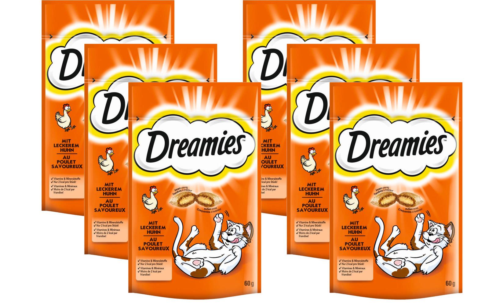 Dreamies Katzen-Snack mit Huhn, 6 x 60g Dreamies Katzen-Snack mit Huhn, 6 x 60g