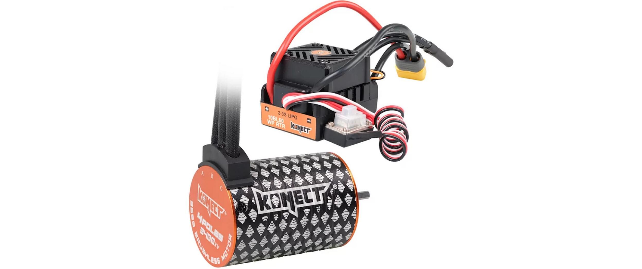 Konect Brushless-Antriebsset 3400Kv 60Amp WP Motor 4P 3650SL Konect Brushless-Antriebsset 3400Kv 60Amp WP Motor 4P 3650SL
