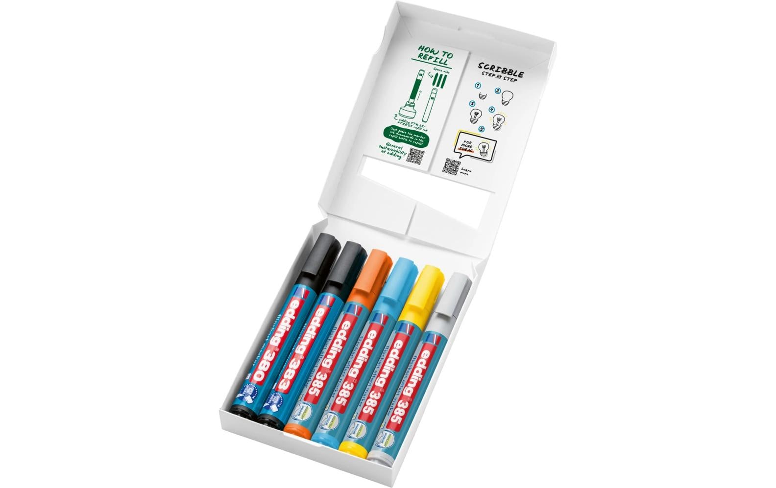 edding Flipchart-Marker 385 E-6, 6 Stück