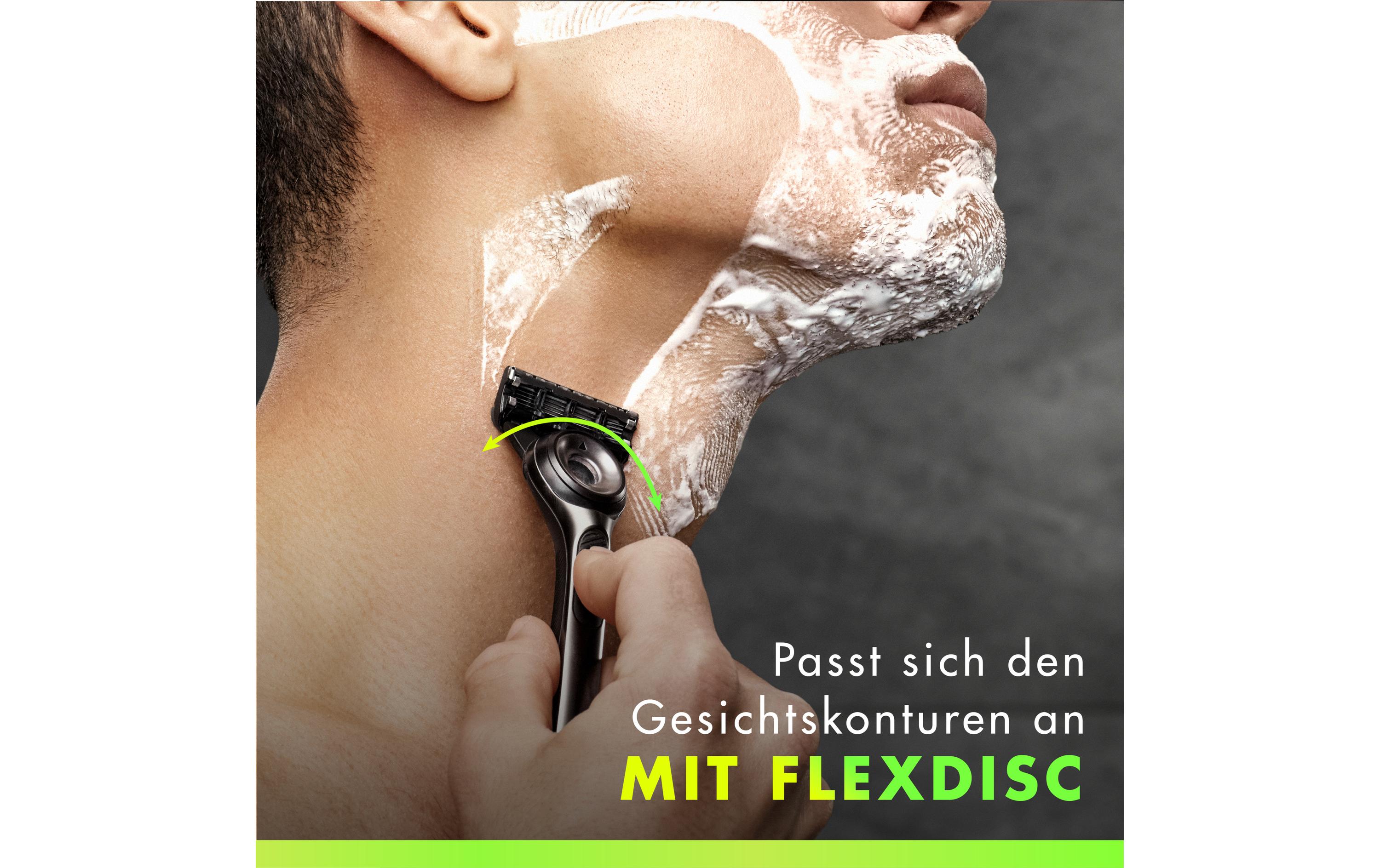 Gillette Herrenrasierer GilletteLabs 5er + Handstück + Wandhalterung