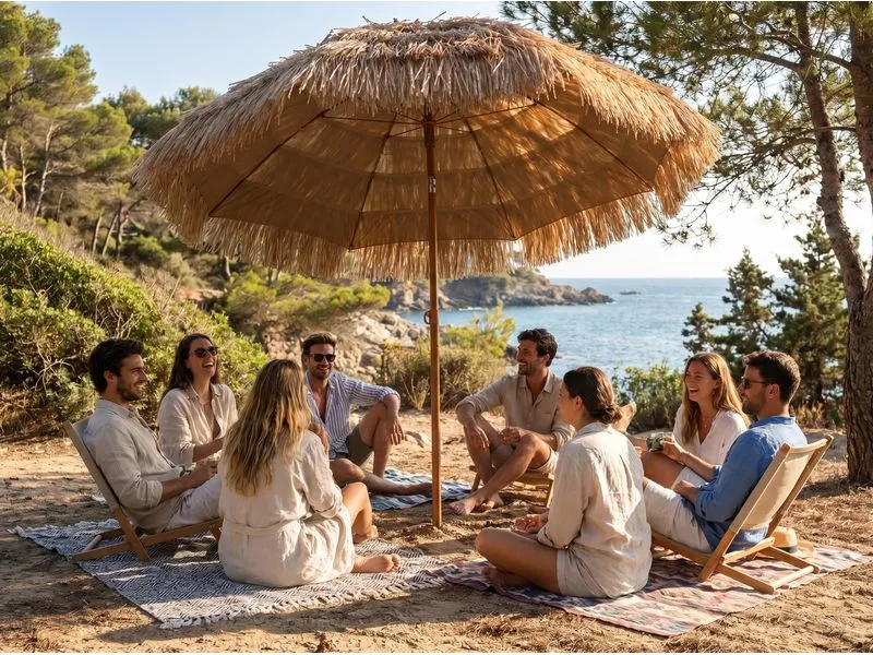 KOOR Sonnenschirm Tiki, 180 cm KOOR Sonnenschirm Tiki, 180 cm