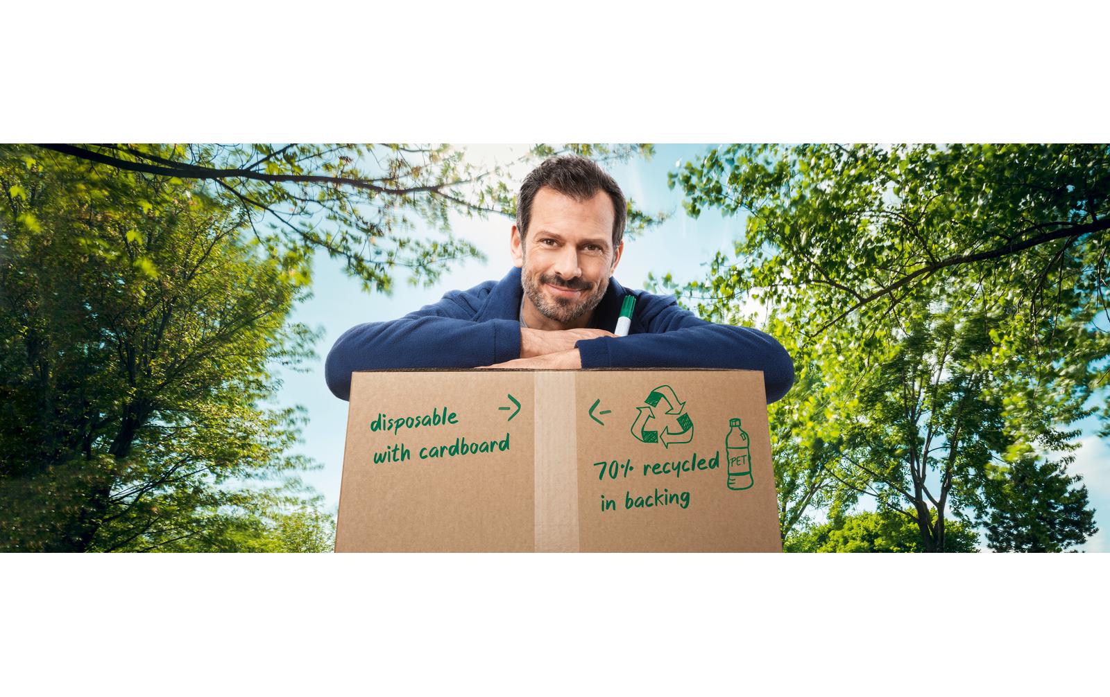 tesa Klebeband Eco & Crystal 50 mm x 66 m, Braun, 1 Rolle