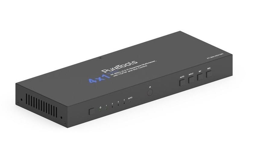 PureLink PureTools PT-SW-HD41 mV HDMI 2.0 Multi-View Switcher 4 x 1 4K 60 Hz