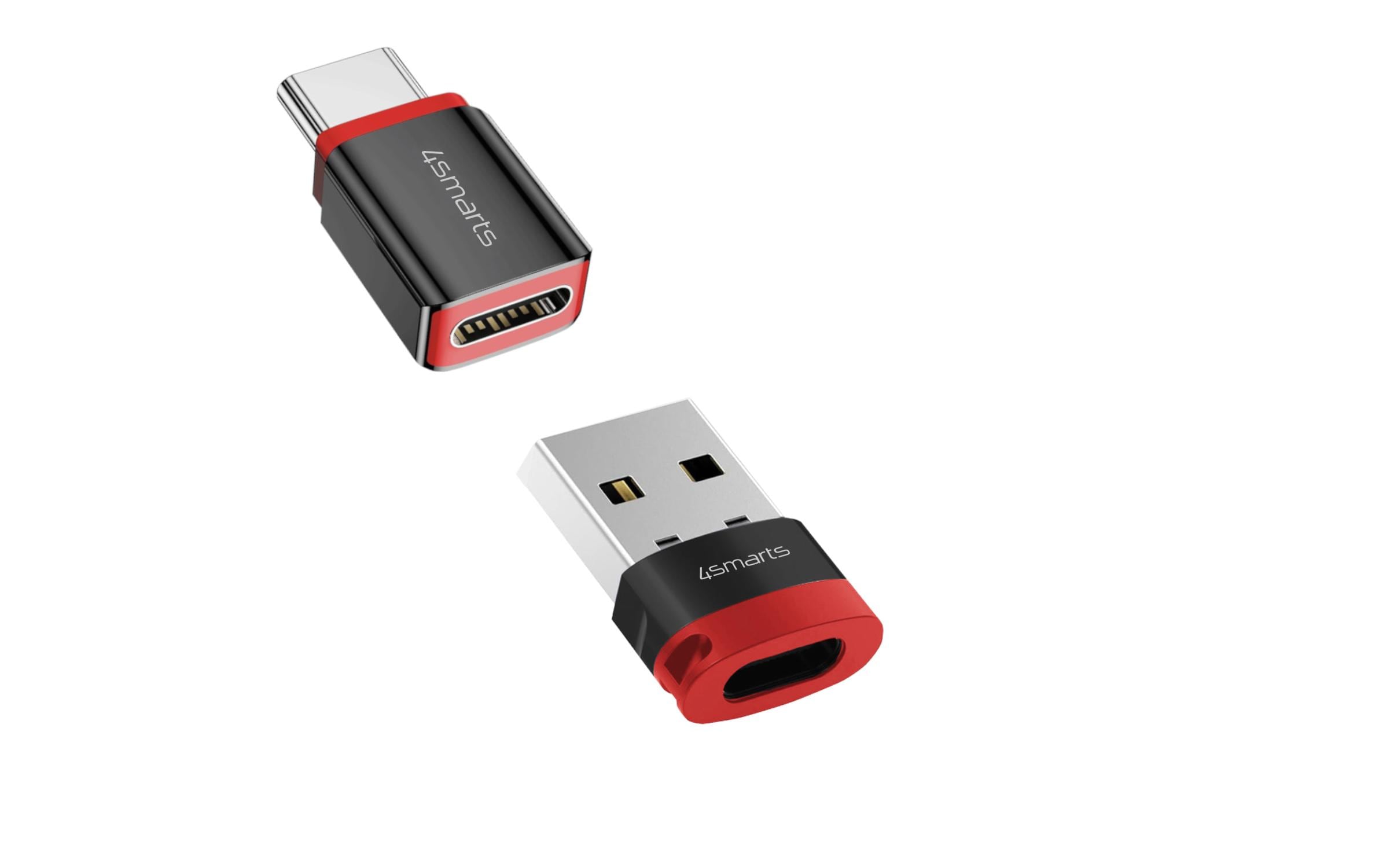4smarts USB-Adapter USB-A Stecker - USB-C Stecker, Datenblocker 4smarts USB-Adapter USB-A Stecker - USB-C Stecker, Datenblocker