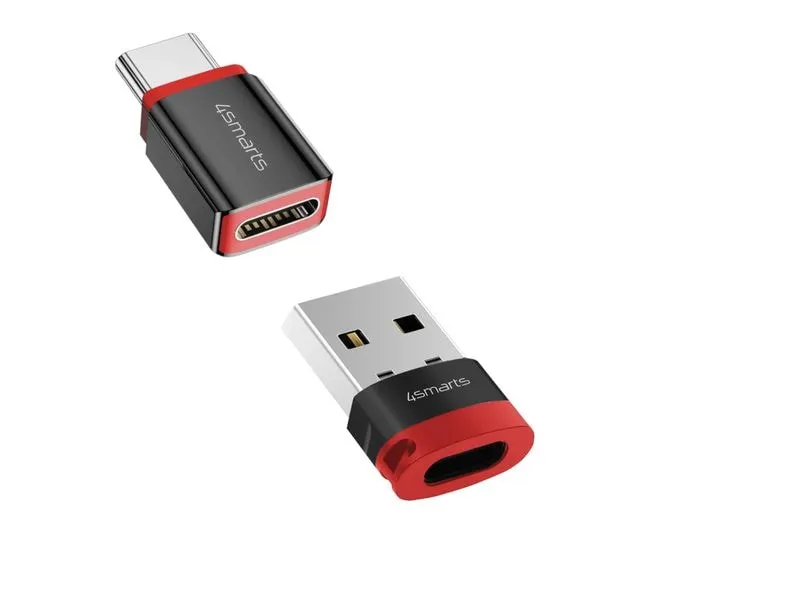 4smarts USB-Adapter USB-A Stecker - USB-C Stecker, Datenblocker