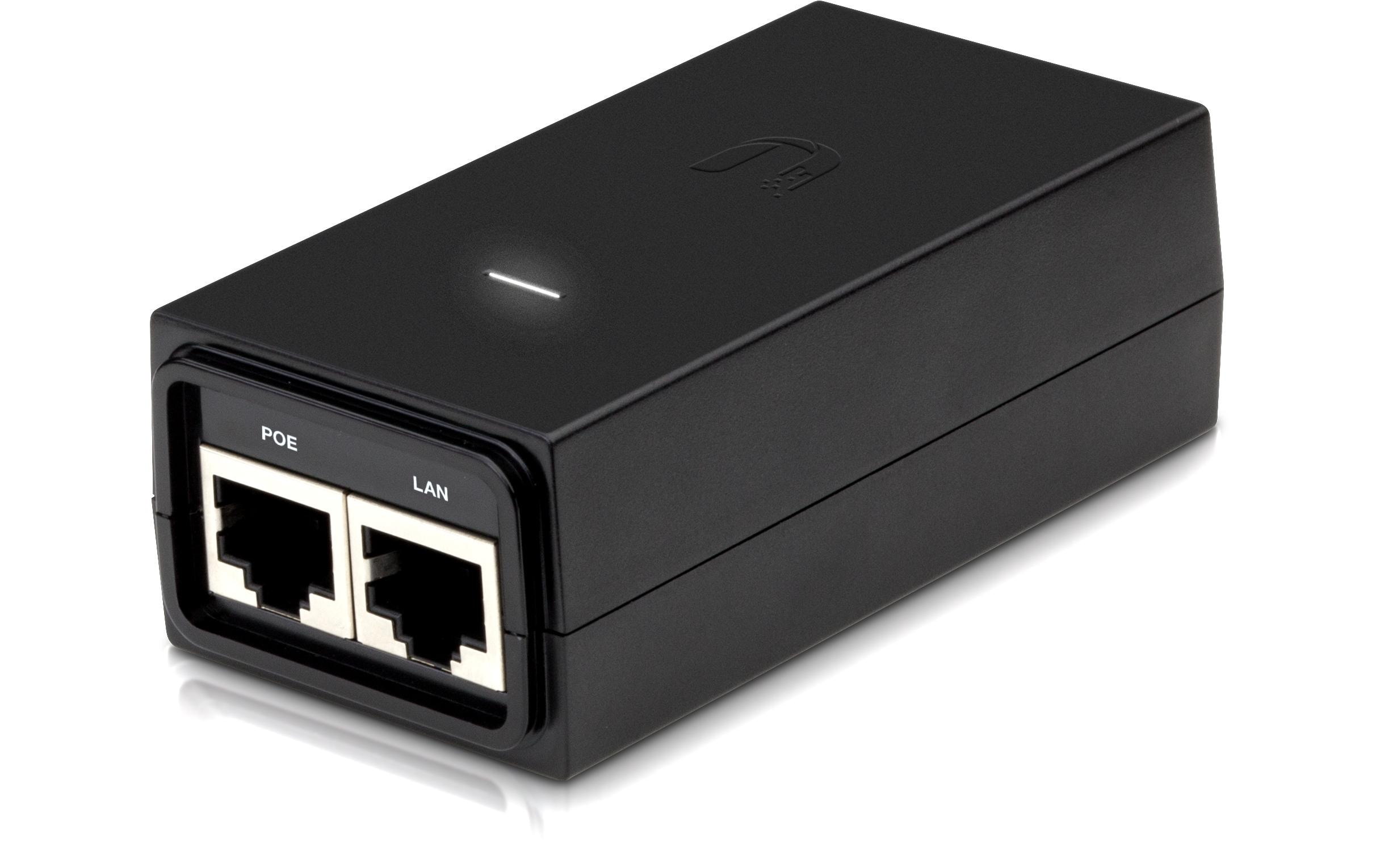 Ubiquiti PoE Injector POE-24-12W-G 24 Volt GE passiv, 12 Watt Ubiquiti PoE Injector POE-24-12W-G 24 Volt GE passiv, 12 Watt