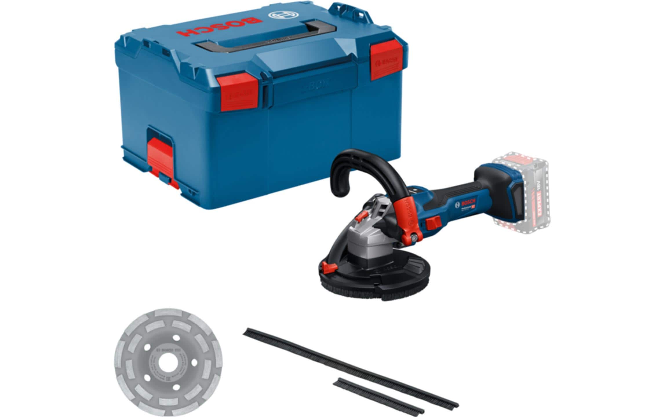 Bosch Professional Akku-Betonschleifer PRO GBR 18V-15 S in L-BOXX (ohne Akku)