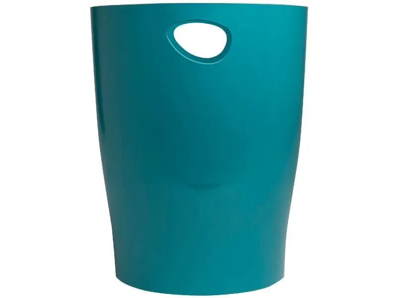 Exacompta Papierkorb Ecobin Skandi 15 L, Pazifikblau