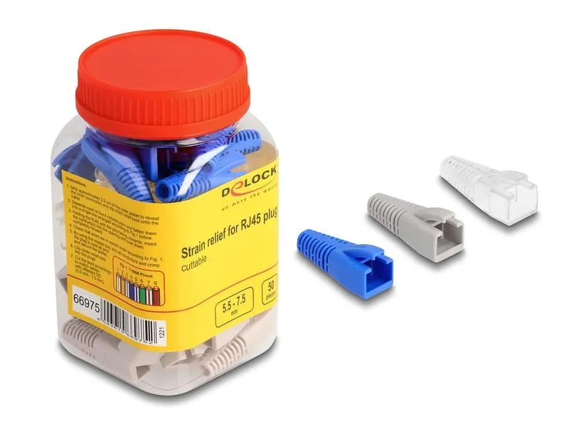 Delock Knickschutztülle für RJ45 Stecker 50 Stück Delock Knickschutztülle für RJ45 Stecker 50 Stück
