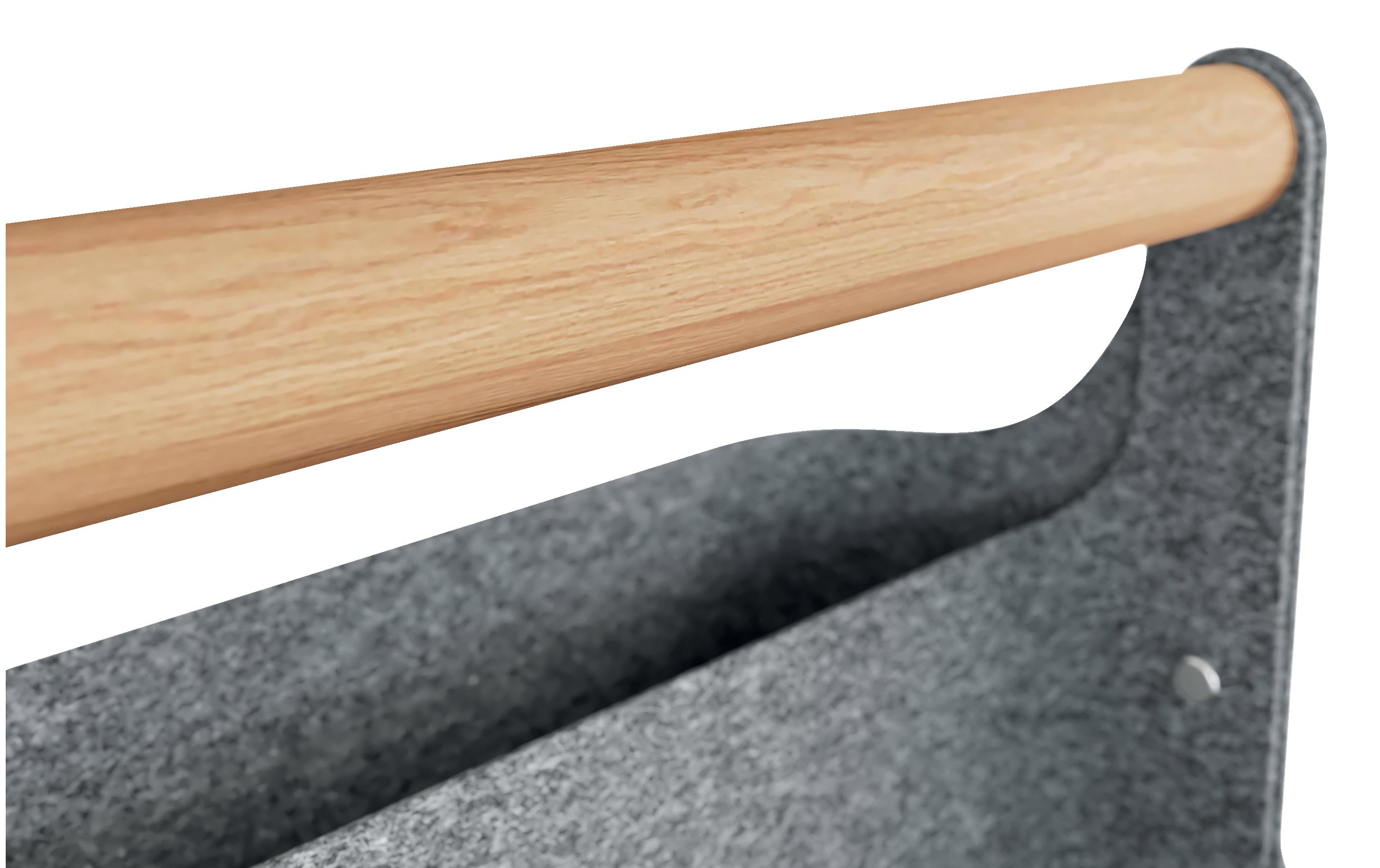 Leitz Ergo Schreibtisch-Organizer aus Filz, Dunkelgrau