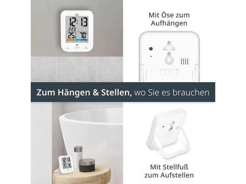 ADE Wetterstation Thermo-Hygrometer Weiss ADE Wetterstation Thermo-Hygrometer Weiss