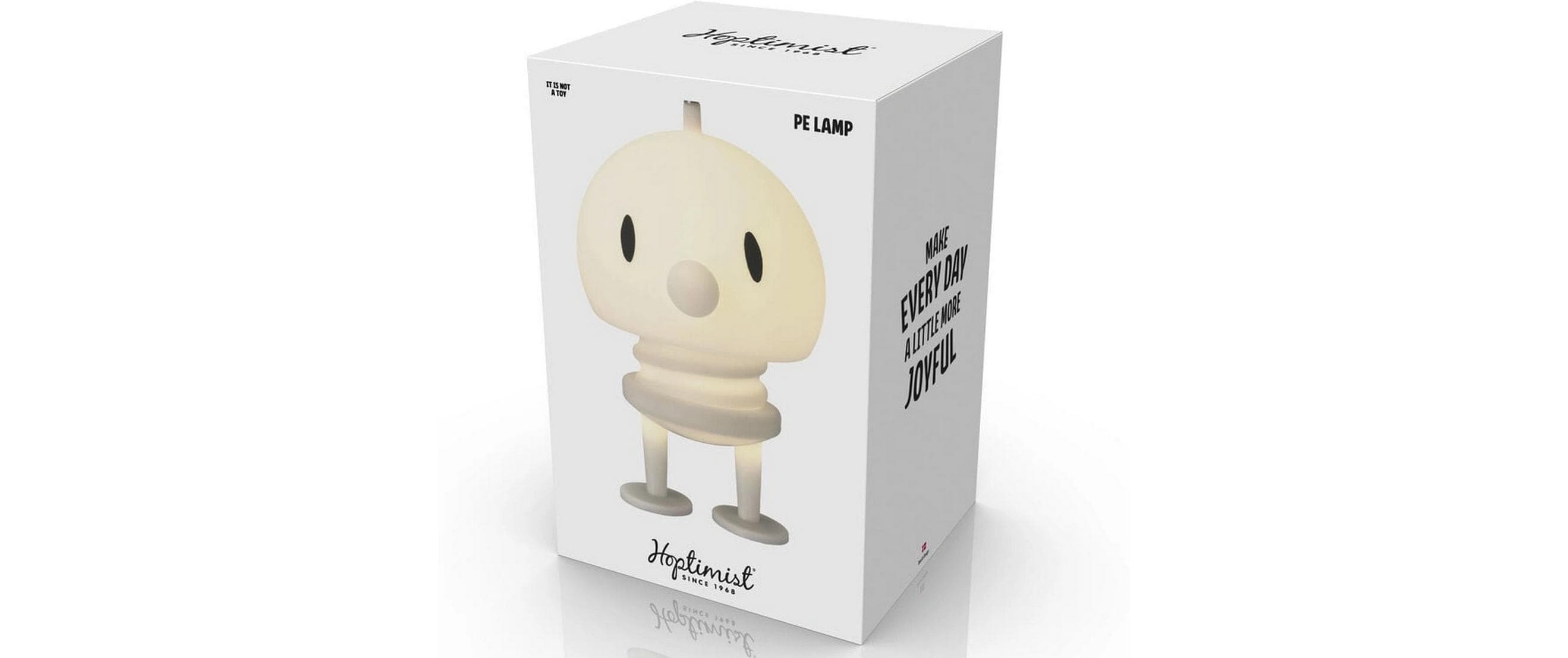 Hoptimist Tischleuchte Soft PE-Lampe XL, 15 x 15 x 23 cm, Weiss