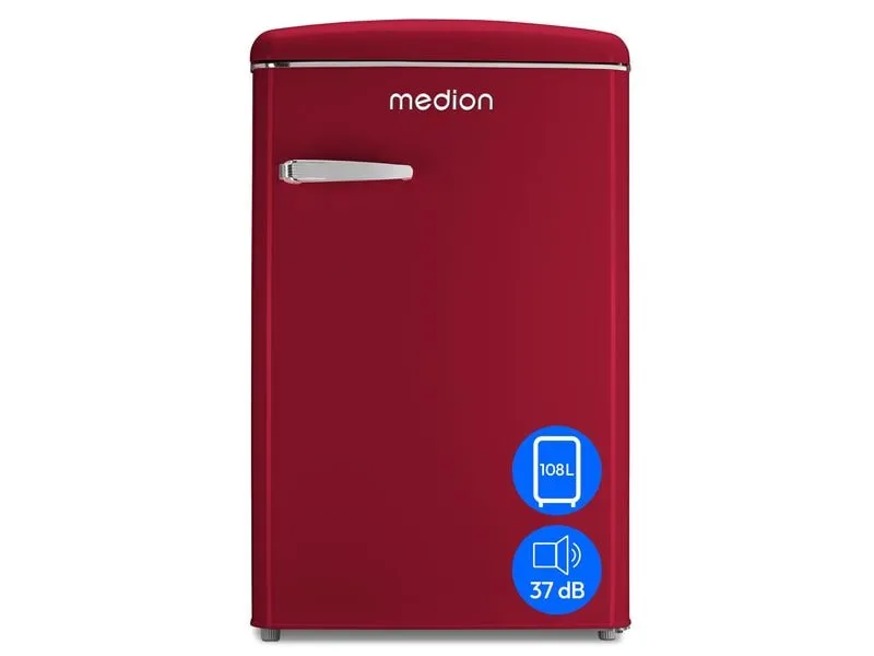 Medion Kühlschrank Life Retro MD 37790 Rot