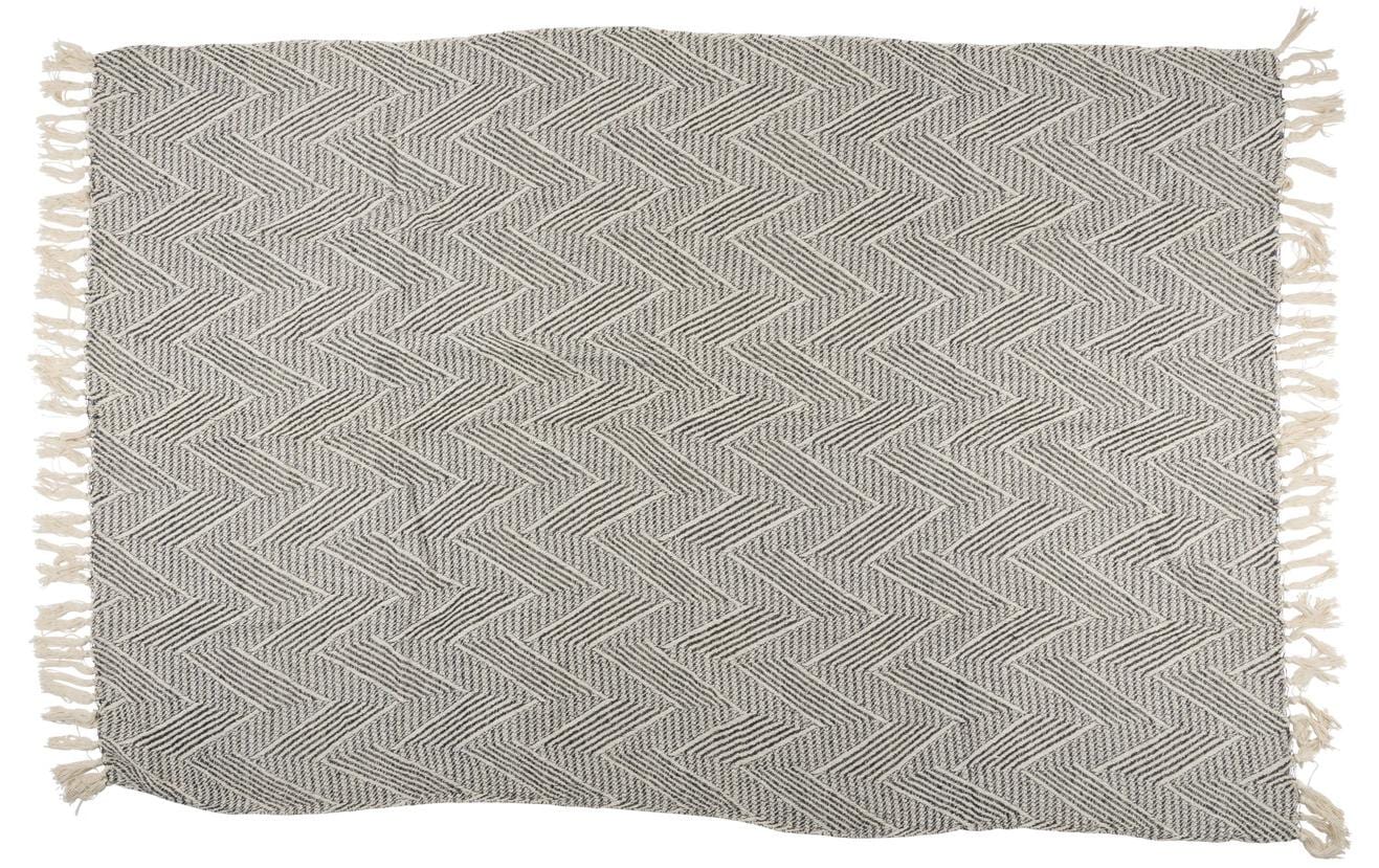Arti Casa Baumwolldecke 170 x 130 cm, Schwarz