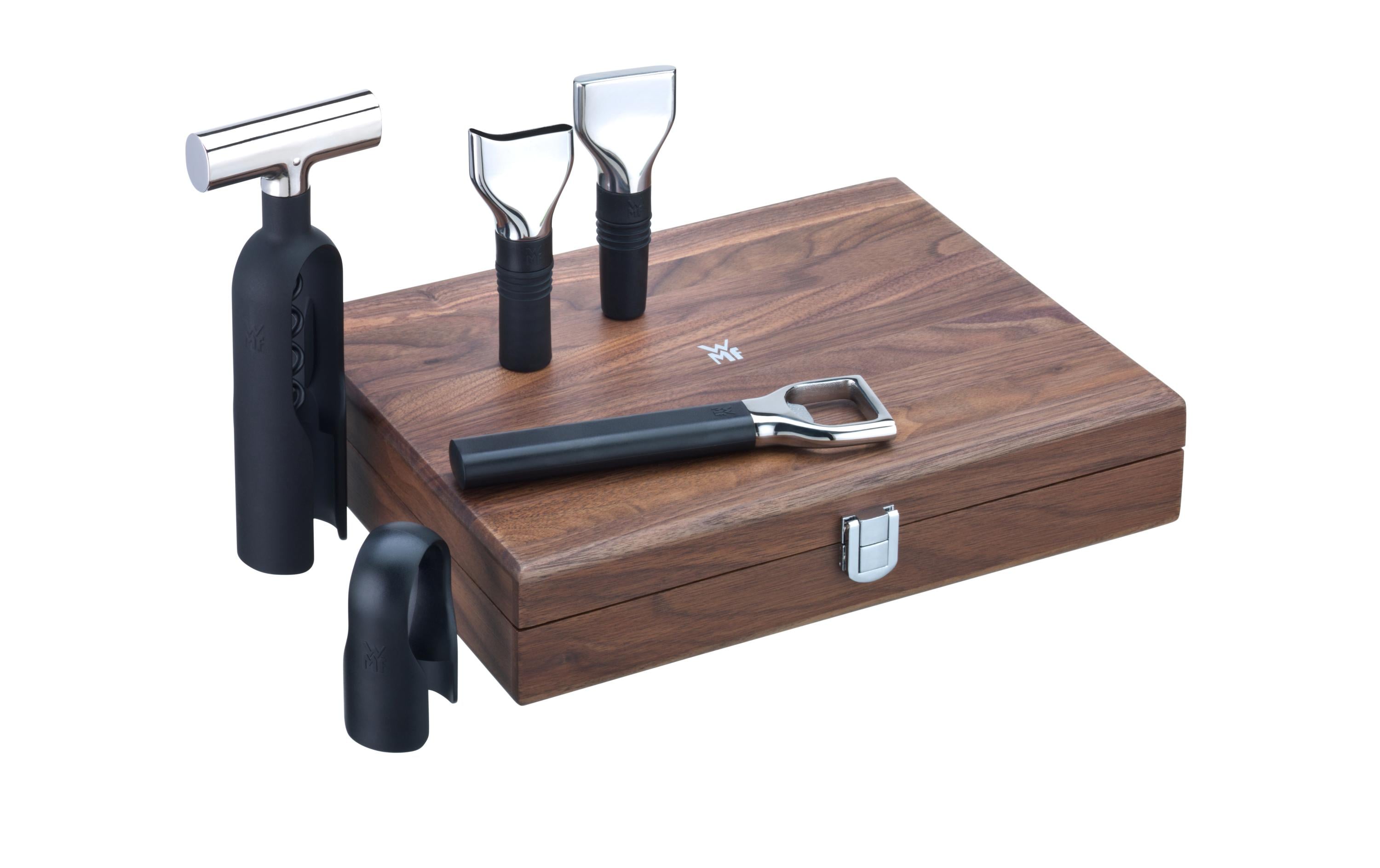 WMF Korkenzieher Set, 5-teilig, Walnuss