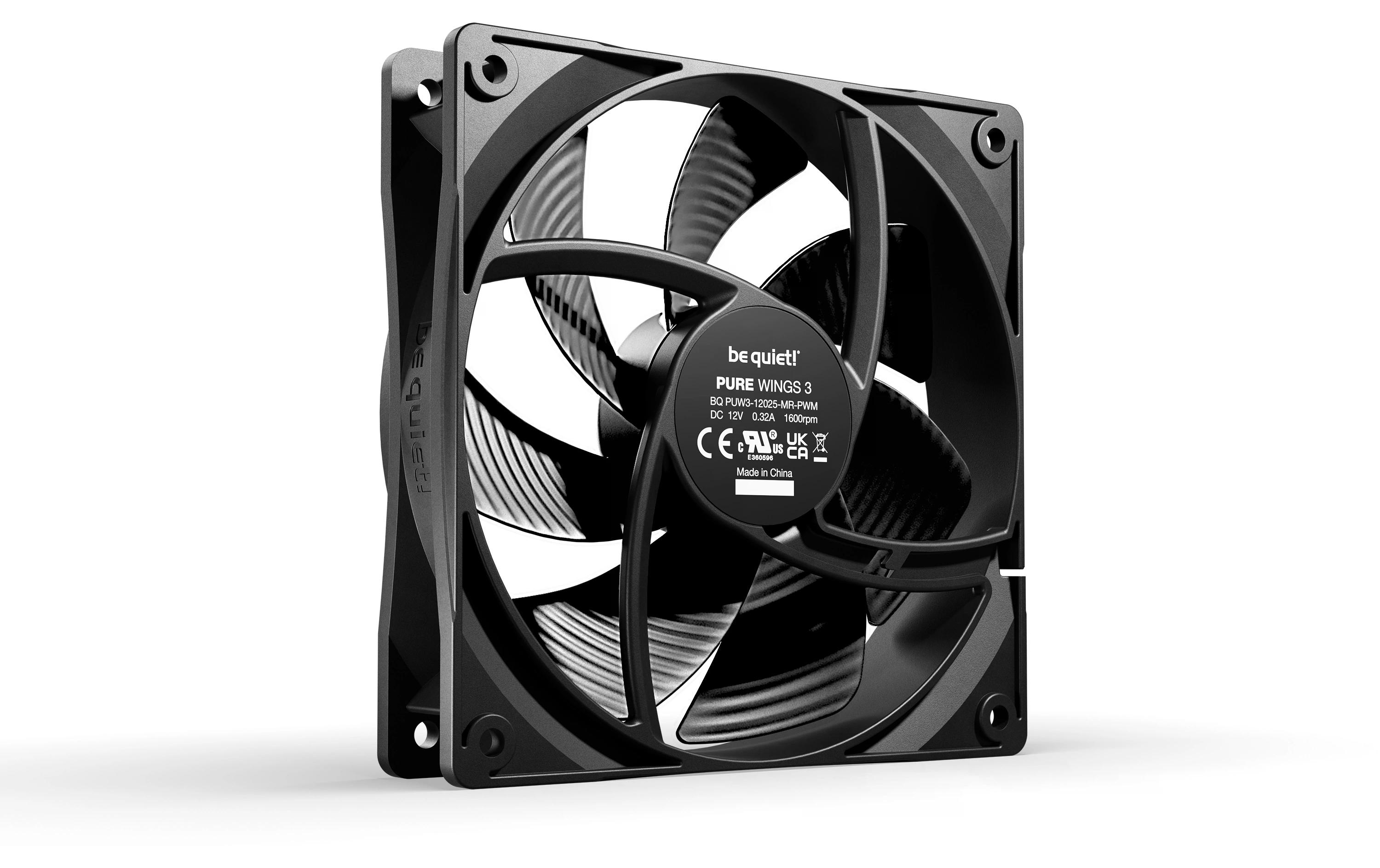 be quiet! PC-Lüfter Pure Wings 3 PWM 120 mm