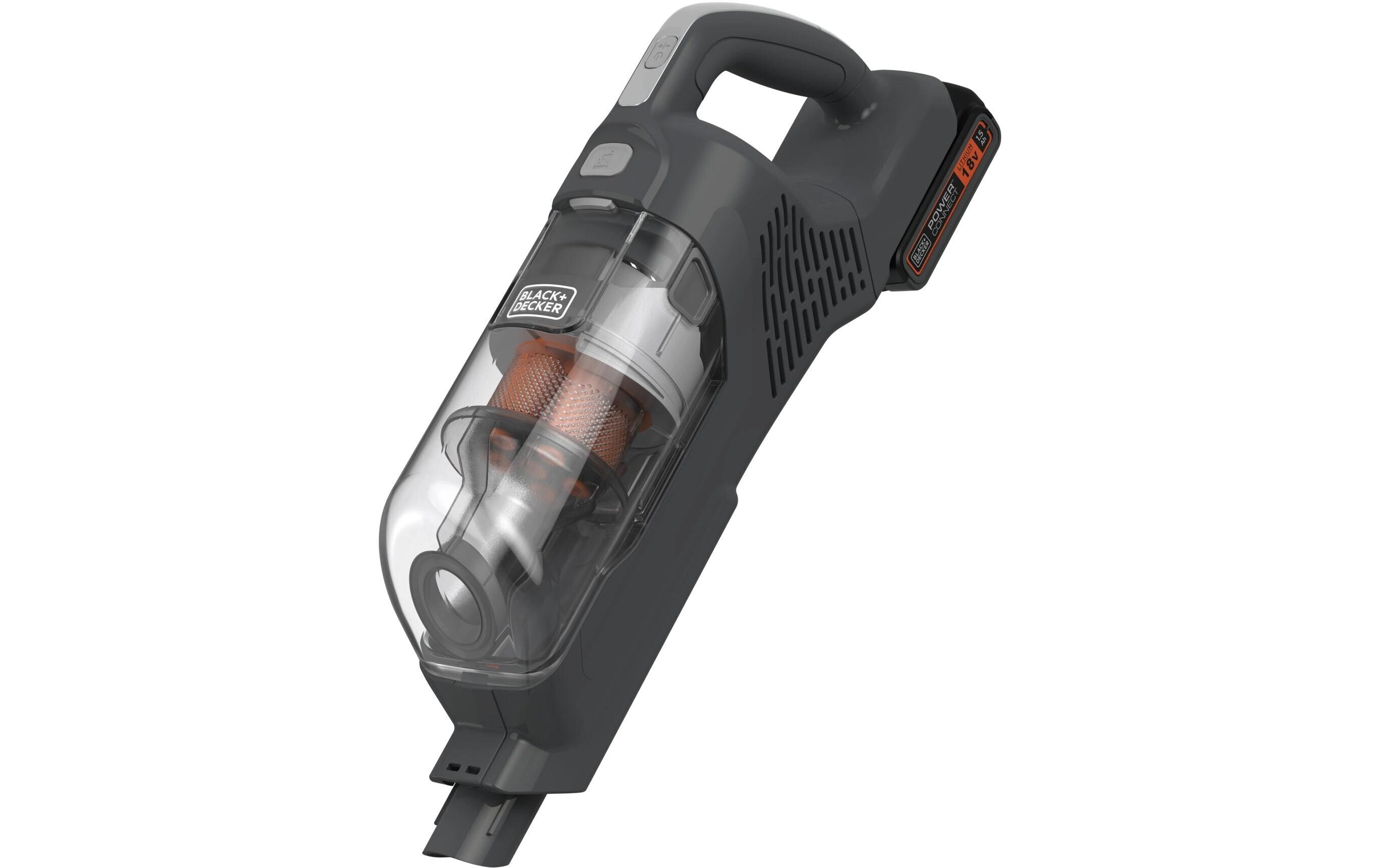BLACK+DECKER Akku-Hand- und Stielsauger BHFEA18D1-QW Grau/Orange