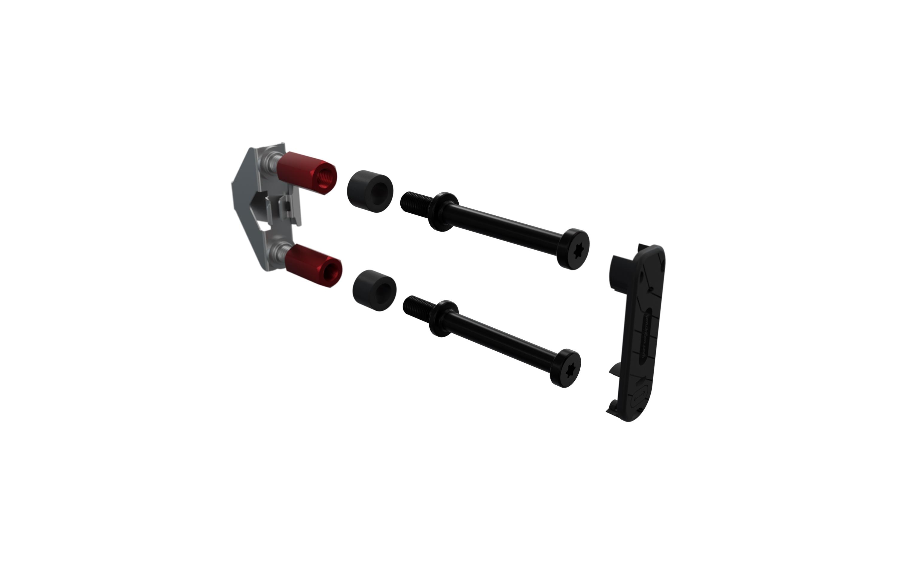 Patchbox Kabeldurchführung PBCSX24K Rack Montage, Schwarz