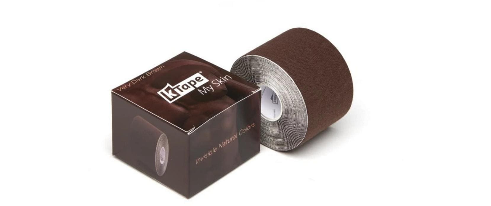 K-Tape My Skin very dark brown 5 cm x 5 m Braun