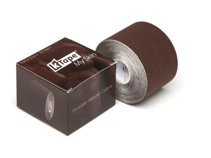 K-Tape My Skin very dark brown 5 cm x 5 m Braun