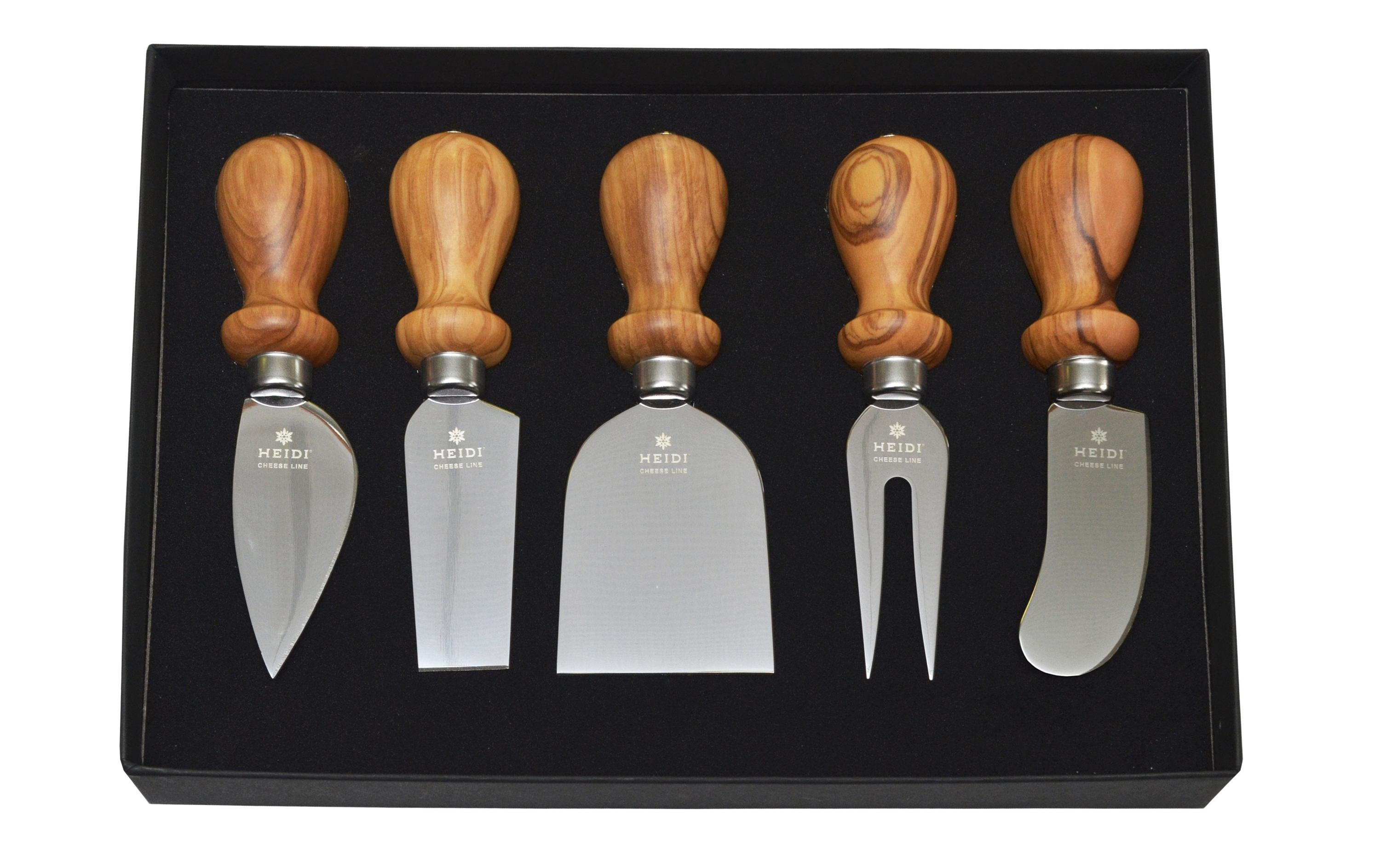 Heidi Cheese Line Käsemesser Set 5-teilig, Silber