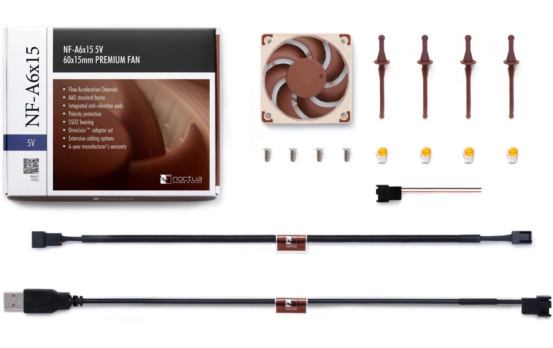 Noctua PC-Lüfter NF-A6x15 5V