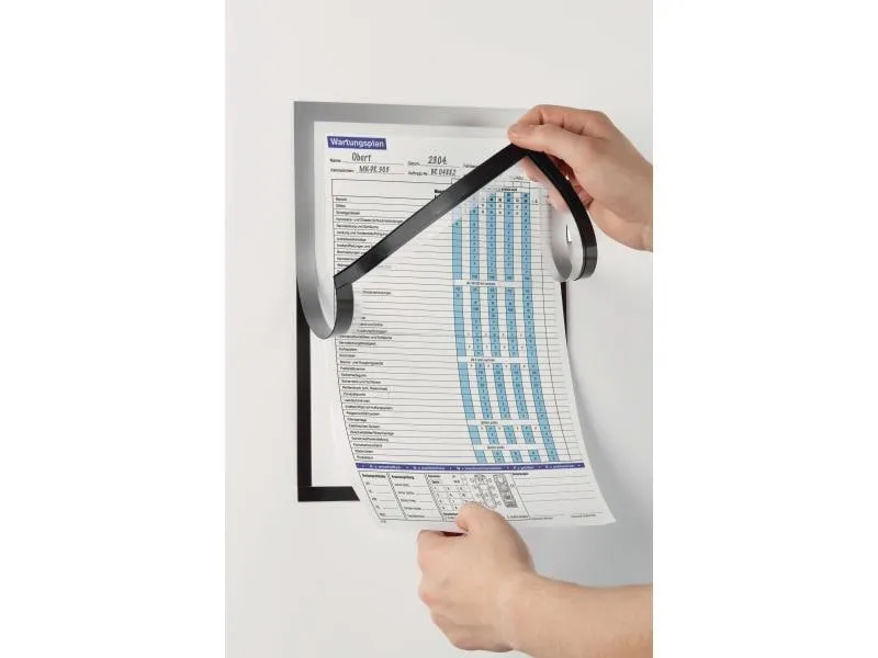 DURABLE Präsentationsrahmen Duraframe Magnetic Note A4 Schwarz